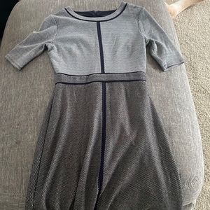 ann taylor fit and flare business dress